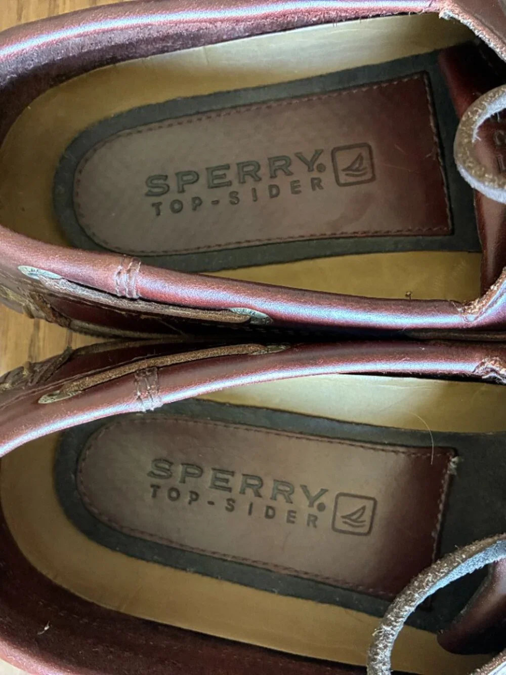 Sperry Top-Sider Men's 11W; Mako 2-Eye Moc Boat Shoe; Amaretto/Dark Brown